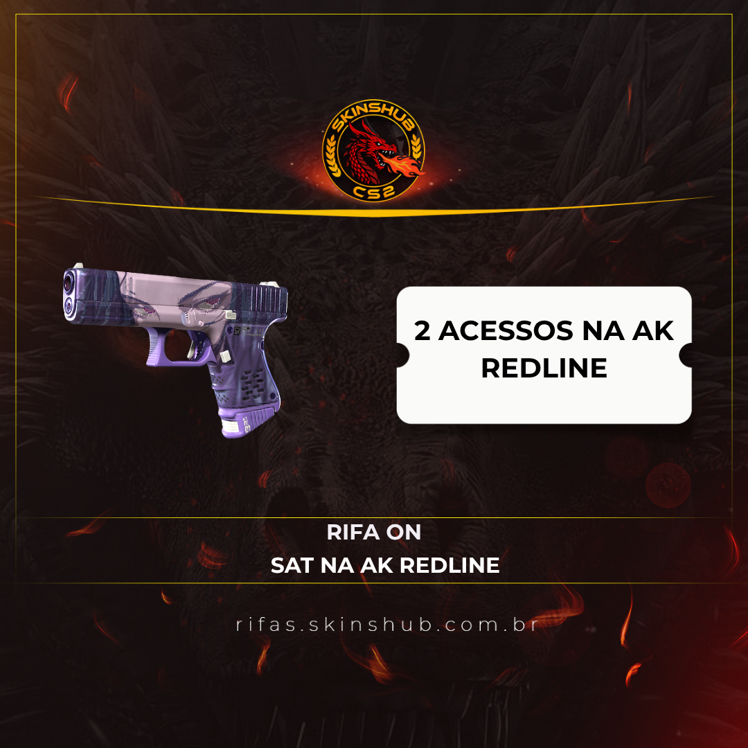 2 ACESSOS NA AK REDLINE + GLOCK SHINOBU 
